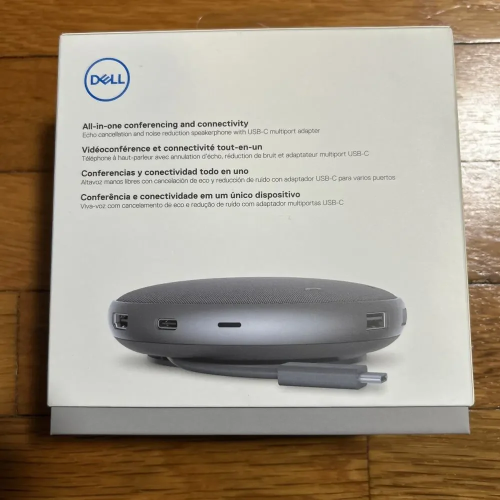 Dell MH3021P Speakerphone w/ Multiport Adapter Omni-directional Microphone Zoom